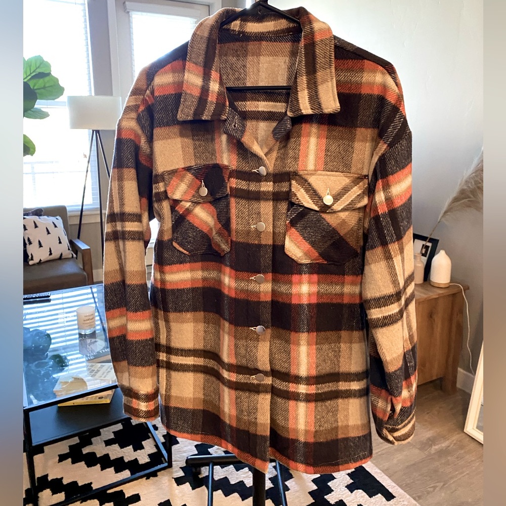 Plaid shacket